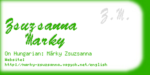 zsuzsanna marky business card