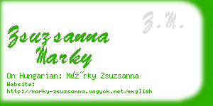 zsuzsanna marky business card